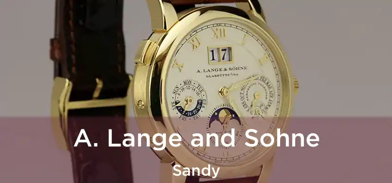  A. Lange and Sohne Sandy